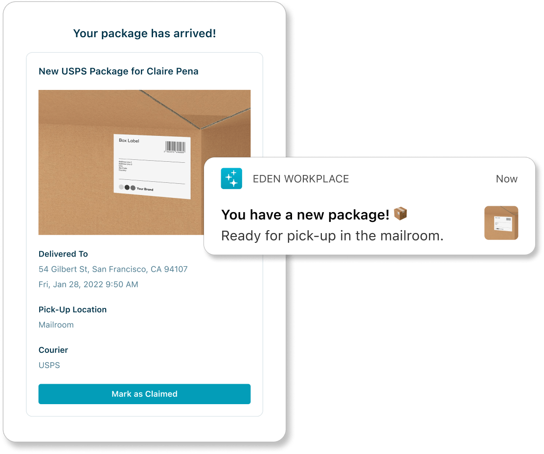 Internal Mailroom Management & Office Deliveries Software Eden